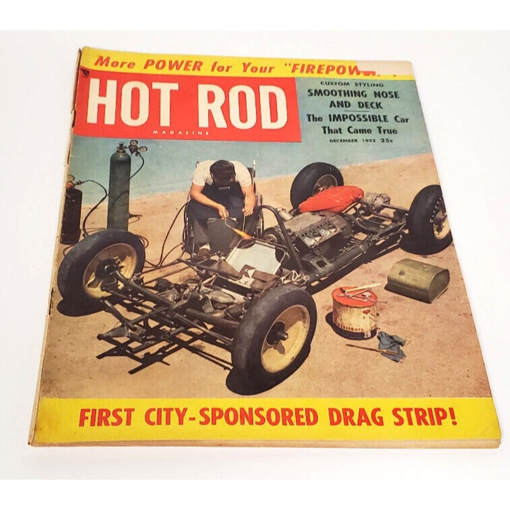 Vintage Hot Rod Magazine December 1952 Magazine